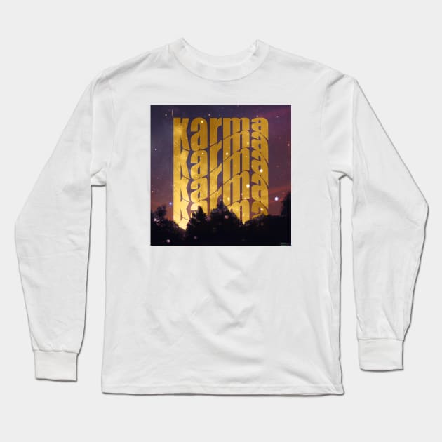 Karma Waves 2 Long Sleeve T-Shirt by Fun Shirt Store